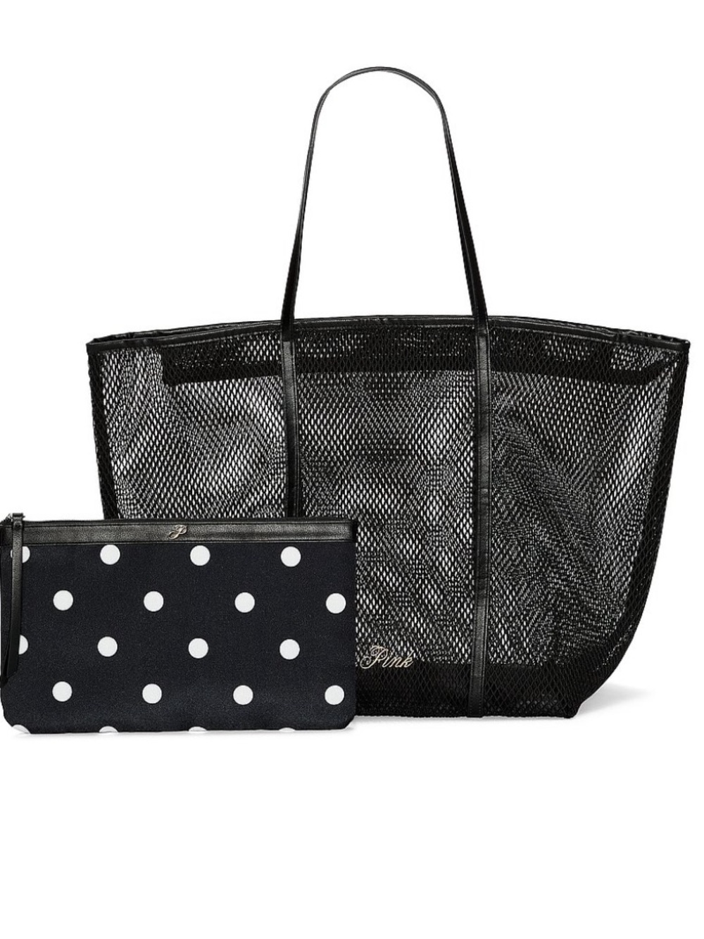 Victoria's Secret Mesh Tote and Pouch Set
